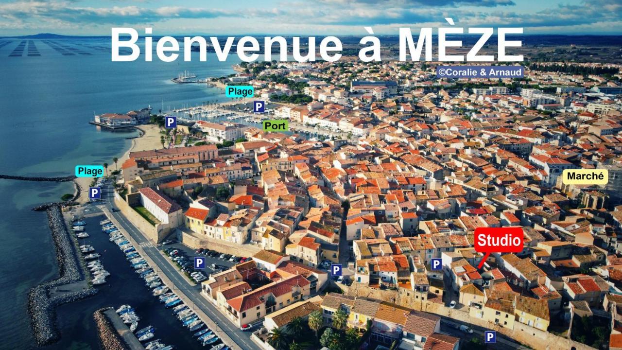 Charmant Studio Climatise A 200M De La Plage Mèze Exterior foto
